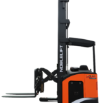 Stand-on Scissor Reach Truck