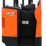 Stand-on Scissor Reach Truck