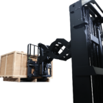 Stand-on Scissor Reach Truck
